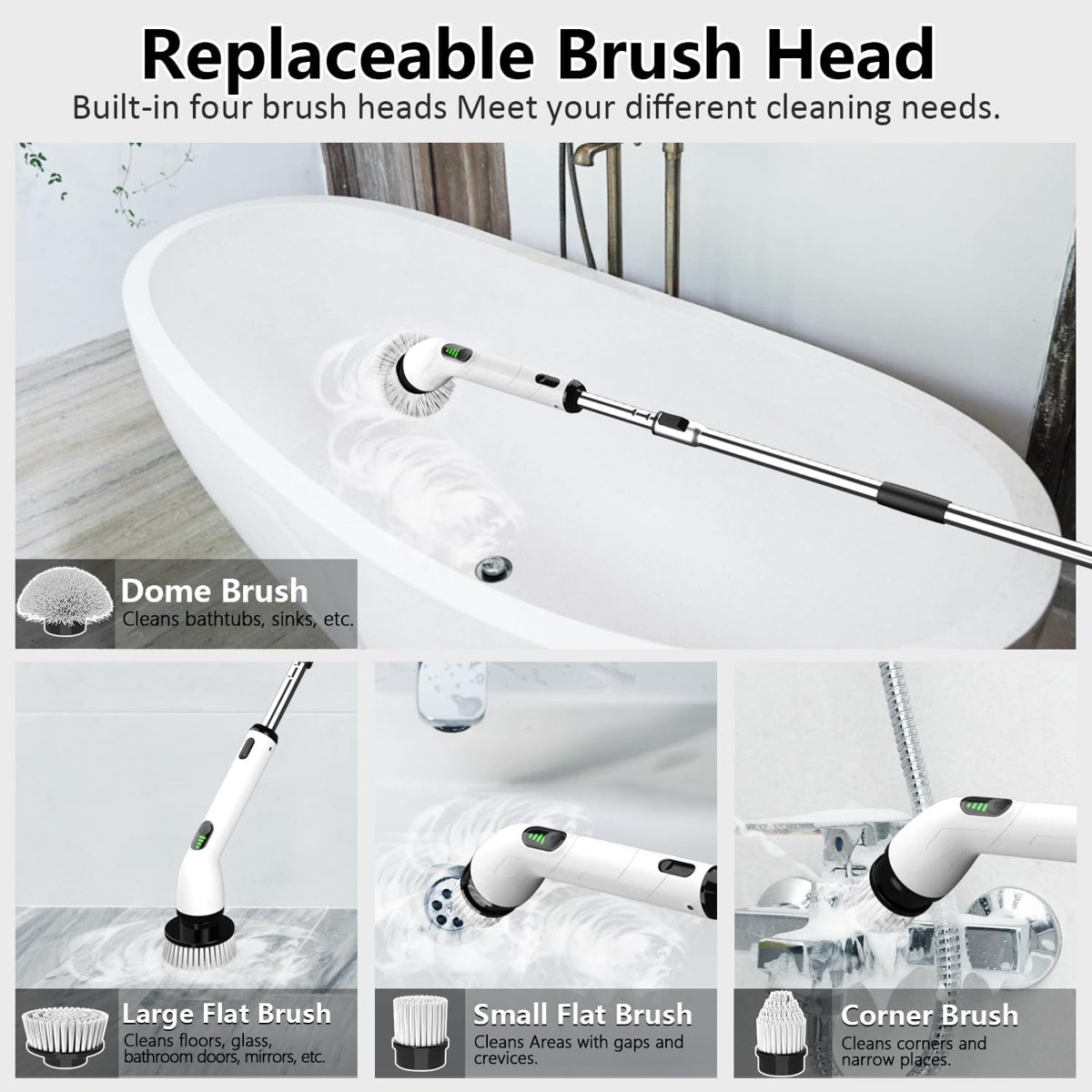 TUYU Full-Body IPX7 Waterproof Spin Scrubber, view 5