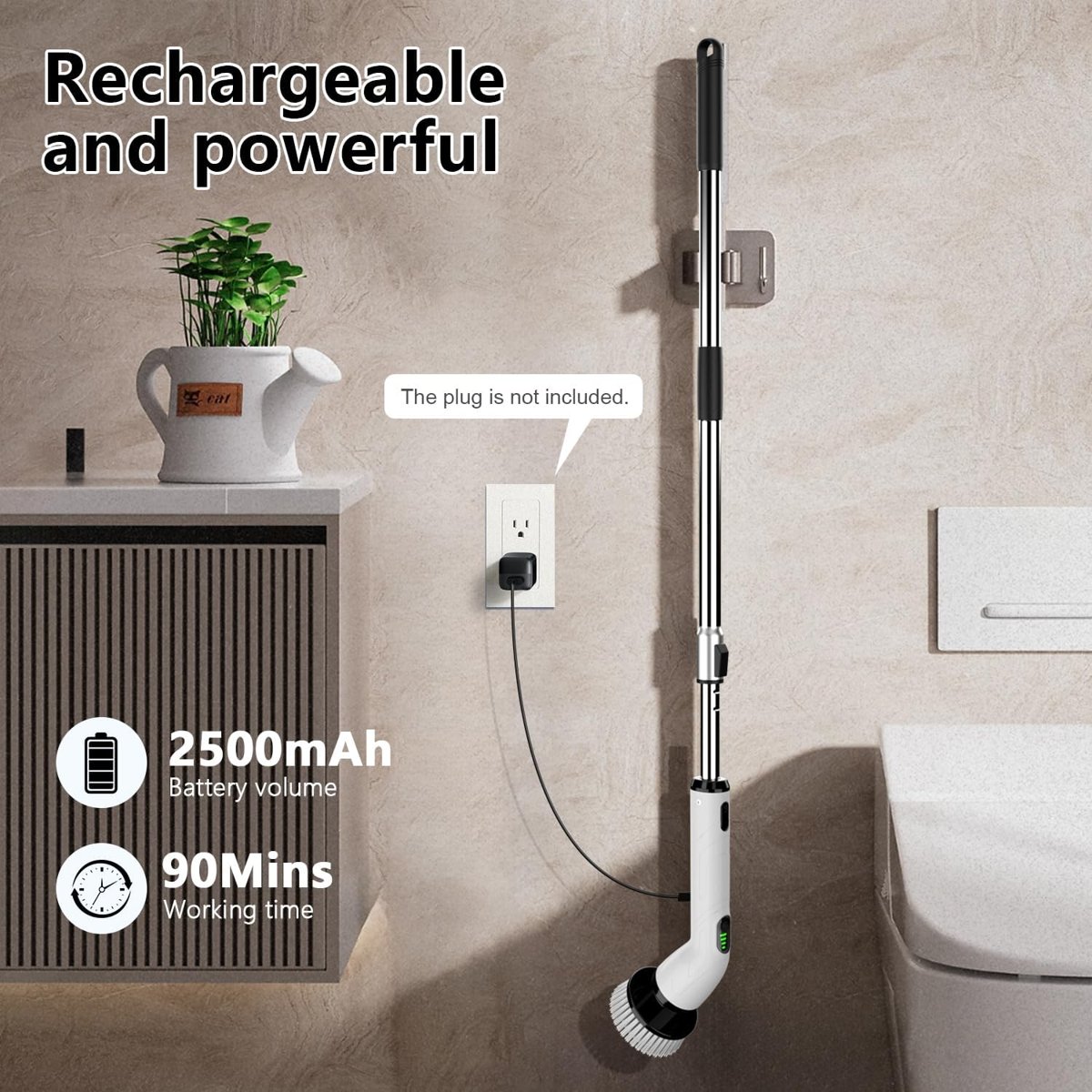 TUYU Full-Body IPX7 Waterproof Spin Scrubber, view 7